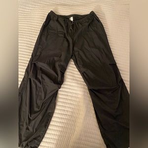 H&M Black parachute pants